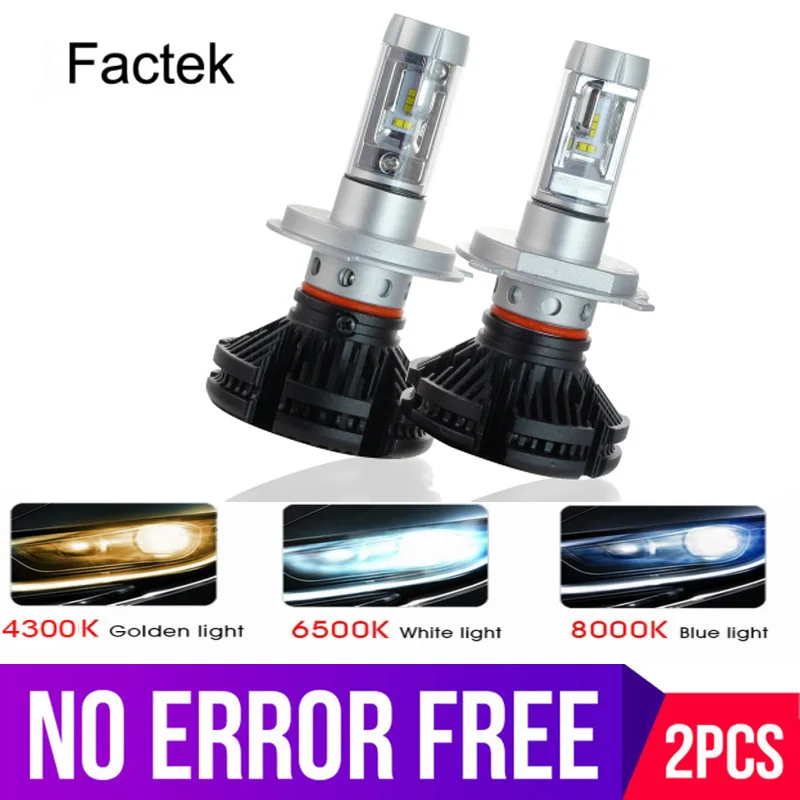 

2 Pieces H4 HS1 LED Car Headlight For Motorcycle Scooter 12V6500K 72W 8000Lm Accesorios Para Moto Super Bright