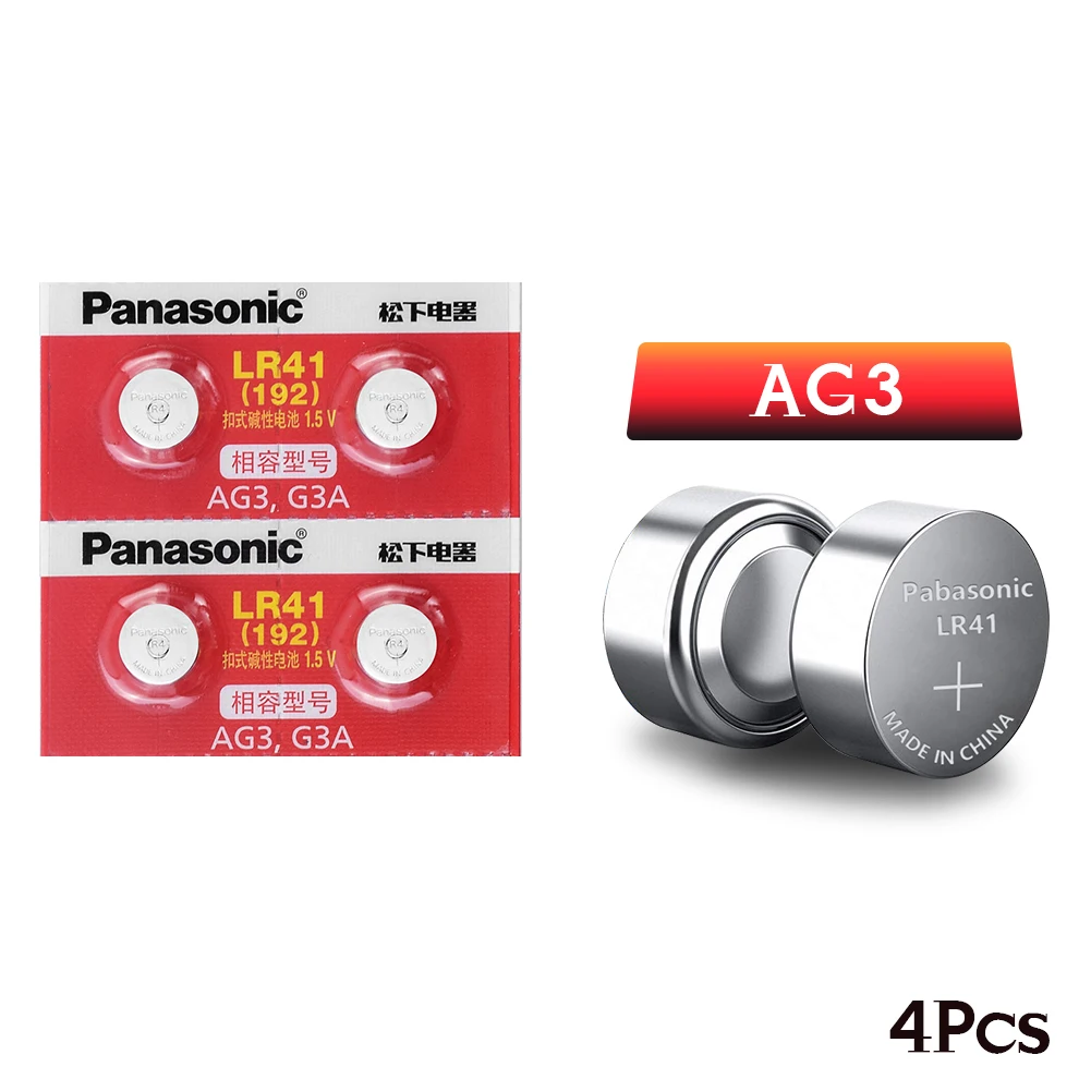 Горячая 4 шт. LR41 кнопки батареи Panasonic SR41 AG3 G3A L736 192 392A Zn/MnO2 1,5 V литиевые батареи