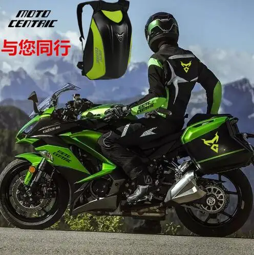 Moto фибра de carbono ориентированной ogio MACH3 в заказе будет отправлена модель велосипедные шлемы, шлемы для moto cross racing для верховой езды mochila и нарочито бесхитростного дизайна; bolsa de viaje de almacenamiento 8 - Название цвета: Зеленый