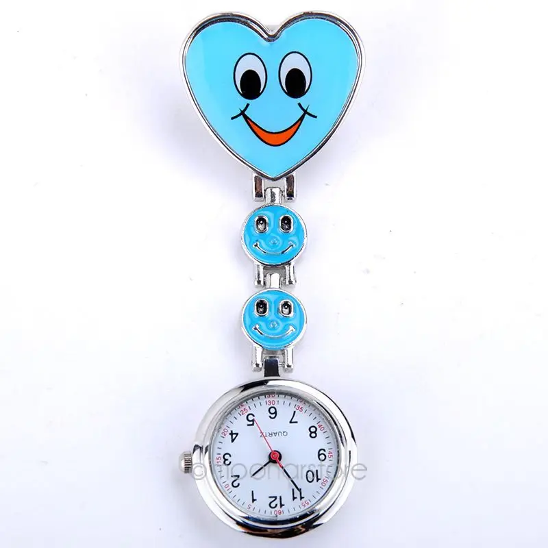 Карманные часы для медсестер Прекрасный Сердце Улыбка уход за кожей лица с медсестры модные кварцевые часы