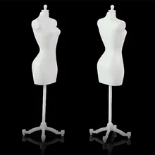 4 шт./лот Новая мода 22 см Высота Дисплей Держатель для игрушки куклы платье одежда манекен мини стенд модель белый цвет
