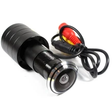 Широкоугольный дверной глазок, камера 2,1 мм, объектив рыбий глаз, дверной глазок, мини-камера видеонаблюдения, PAL, Домашняя безопасность