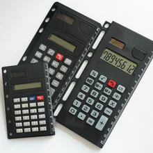 Креативный несвязанный спиральный калькулятор записная книжка, программа Filofax, 8 цифр, функция линейки для A5, A6, A7