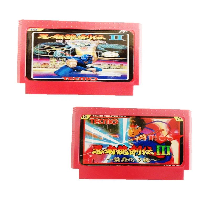 

Ninja Gaiden 2 3 60 Pins Game Cartridge for 8 Bit Game Console Drop Shipping