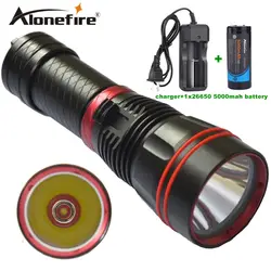 Alonefire dx1s 1 компл. Diver фонарик светодиодный фонарик CREE XM-L2 постоянного тока 26650 аккумуляторные батареи подводный свет