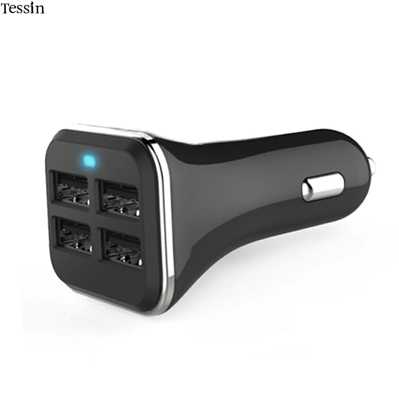 

Car Charger 4 USB Port 5.2A 26W Fast Charging For iPhone 5 5S 6 6S 7 Plus iPad Mini Samsung Huawei ZTE Lenovo Mi GPS DC Adapter