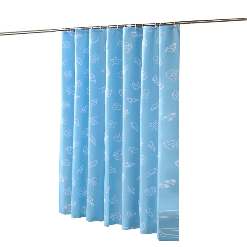 

Blue Ocean Waterproof Shower Curtain Curtain Polyester Fabric Bath Curtain For The Bathroom Decorations Printed Shower Curtain