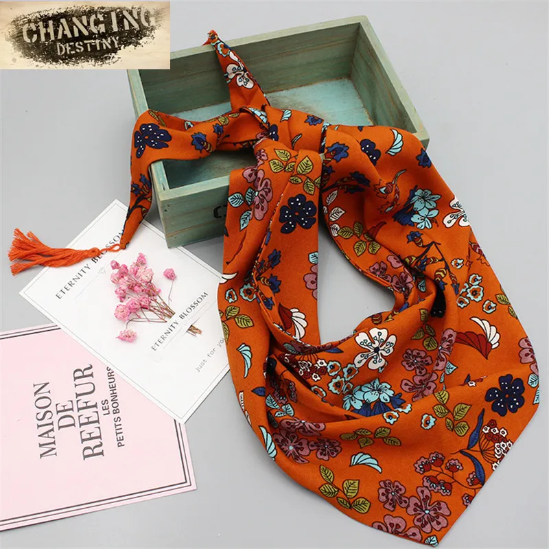 

125 * 29 CM 21Color Female Scarves The Double Triangular Bandage Manual Small Restoring Ancient Ways Must Be Silk Women's Scarf