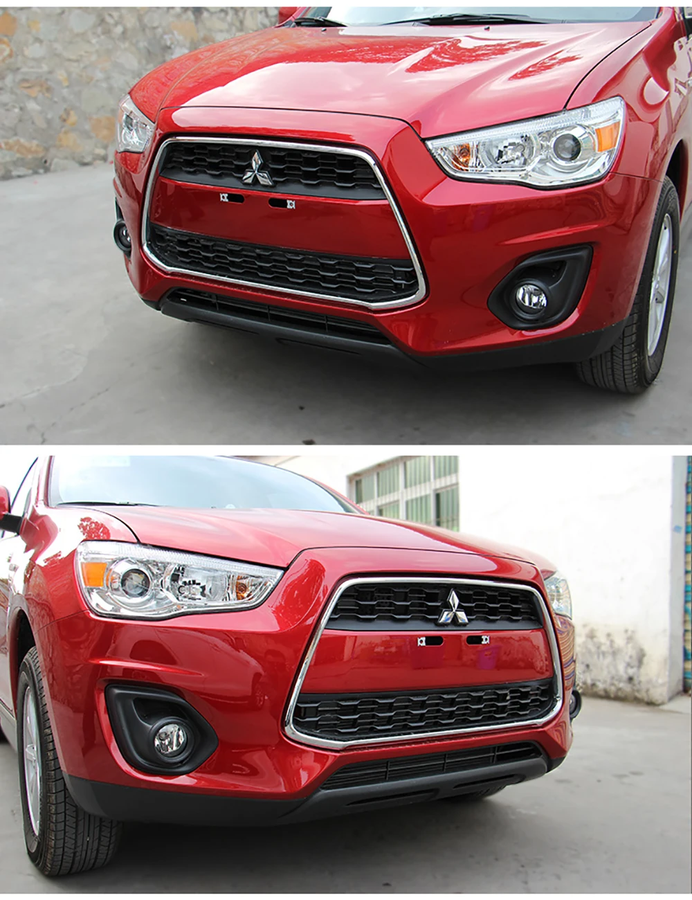 AITWATT для Mitsubishi ASX 2013 ABS хром внешняя Передняя средняя решетка гриль крышка отделка рамы украшение автомобиля