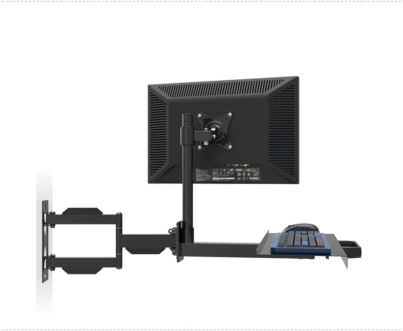 Настенный держатель монитора BL W805 Full Motion + кронштейн для клавиатуры Настольная