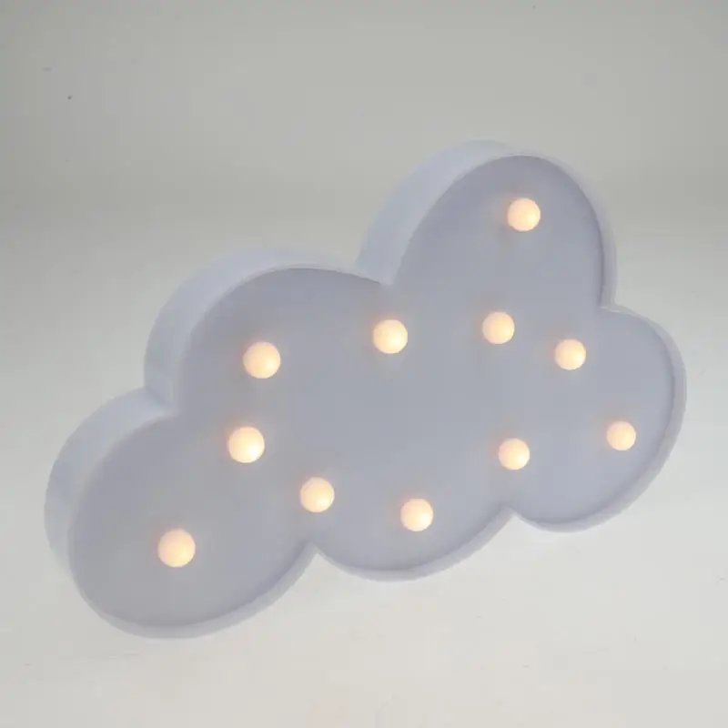 Cloud Shape LED Light Battery Box Christmas Decoration Light String Party Festival Lighting 3D Desk Lamp Kids Room Decor Light