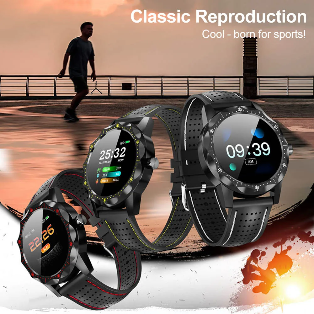 New Smart Watch IP68 Waterproof Sleep Monitor Alarm Clock for Mobile Phone Sport DOM668
