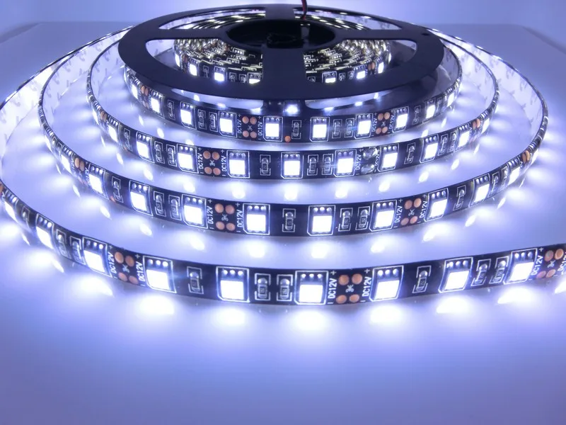 Светодиодная лента 5050 RGB черная печатная плата DC12V гибкая светодиодная лампа 60LED/m