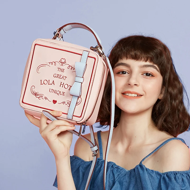 

Princess sweet lolita bag Original box pack Japanese sweet soft sister retro bow side bag small single shoulder bag LLD020