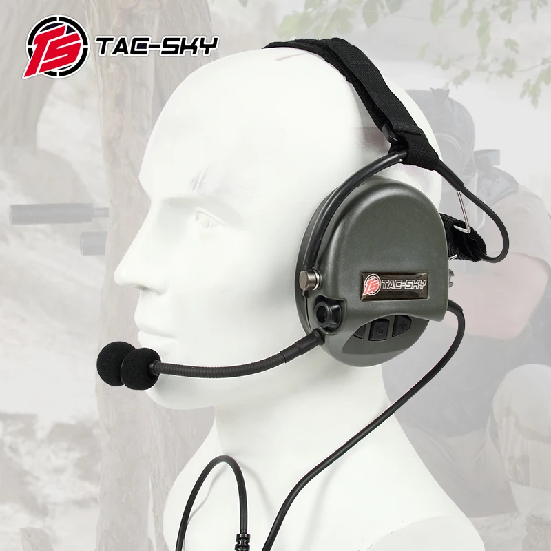 TAC-SKY TCI LIBERATOR II  SORDIN Silicone earmuff version Noise reduction pickup headset-FG