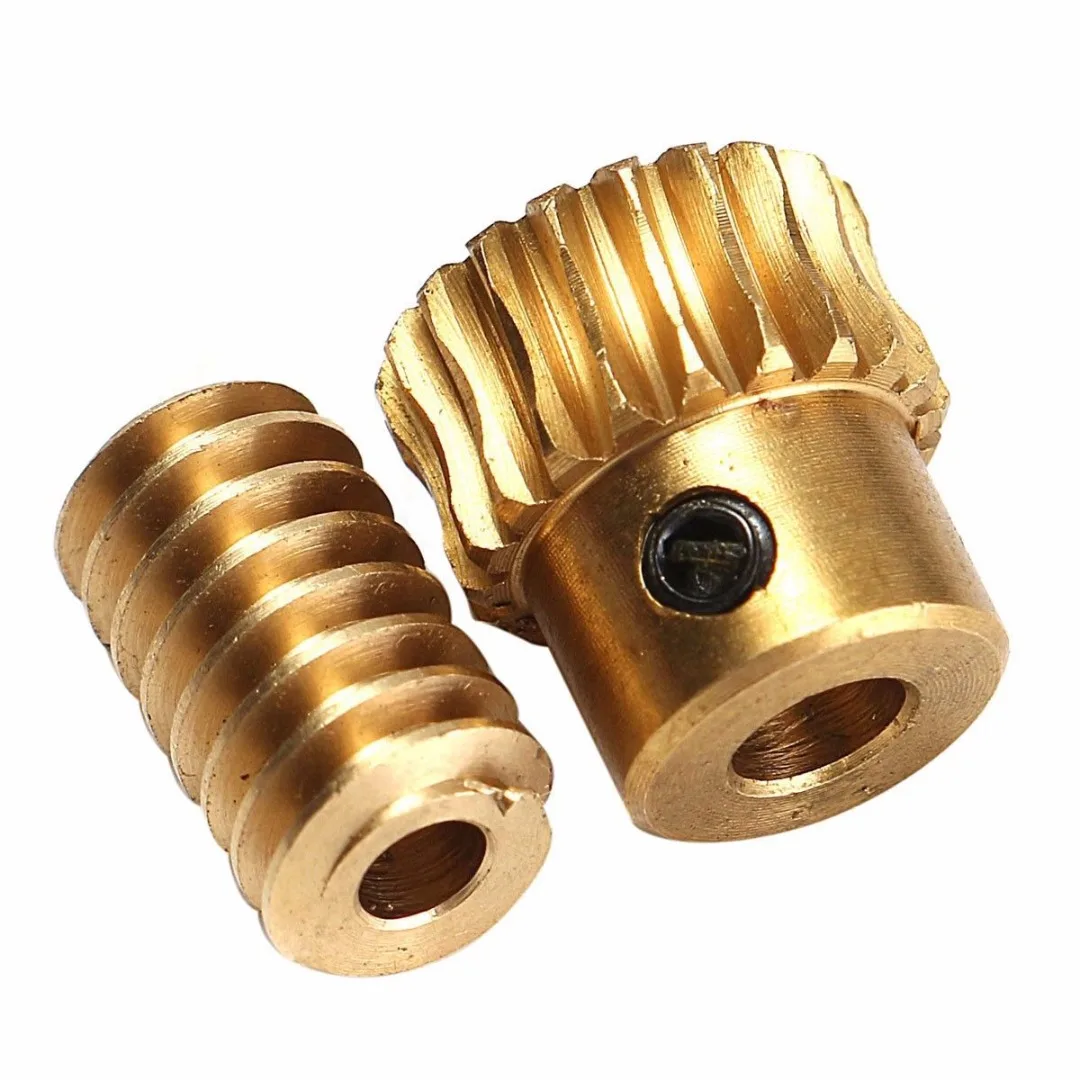 High Strength Brass Worm Wheel Gold Motor Output Brass Worm Wheel Gear