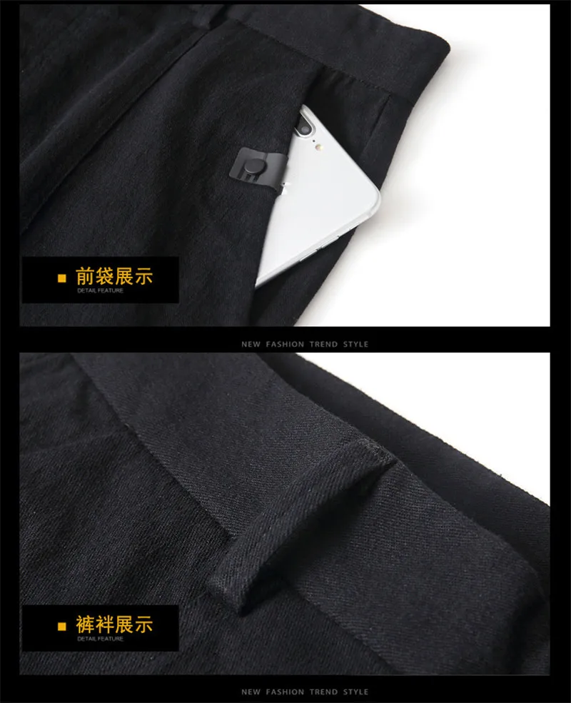New 2018 Mens Casual Pants Fashion Business Male Cotton Slim Pant Straight Trousers Long Pants Solid Color 28-42 (10)