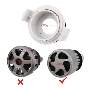 

2X For BMW E46 3 Series 1998- 2005 HID LED Headlight H7 Retainer Holder Adapters