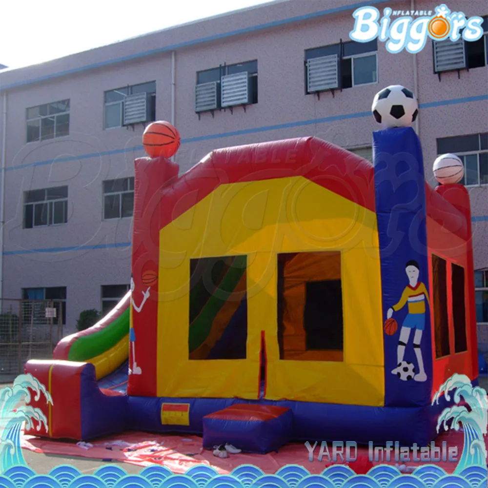 

PVC Giant Interesting Inflatable Bouncer Combo Toys with Slide for Rental Use