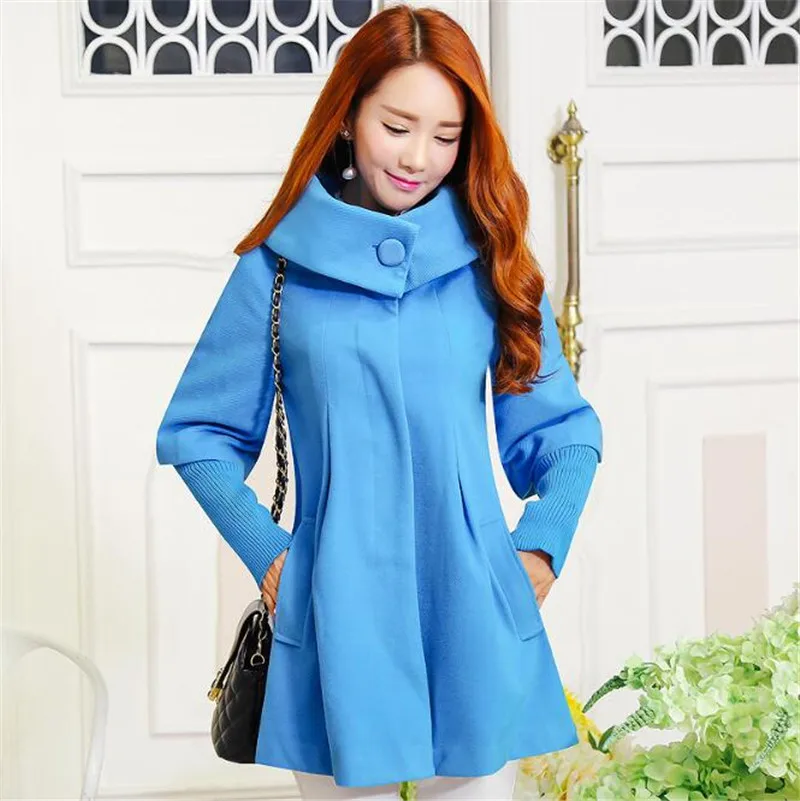 Weoneit Женское пальто для беременных на весну, осень и зиму, повседневные однотонные теплые куртки для беременных женщин - Цвет: blue