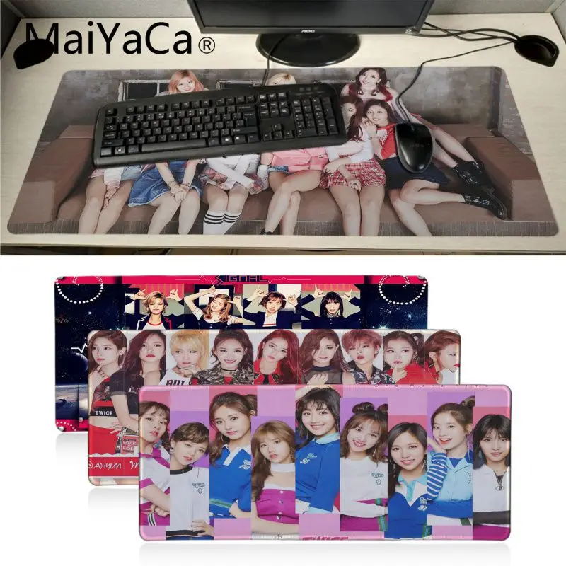 Удобный коврик для мыши Maiyaca двойная мина Kpop игровой скоростной клавиатуры