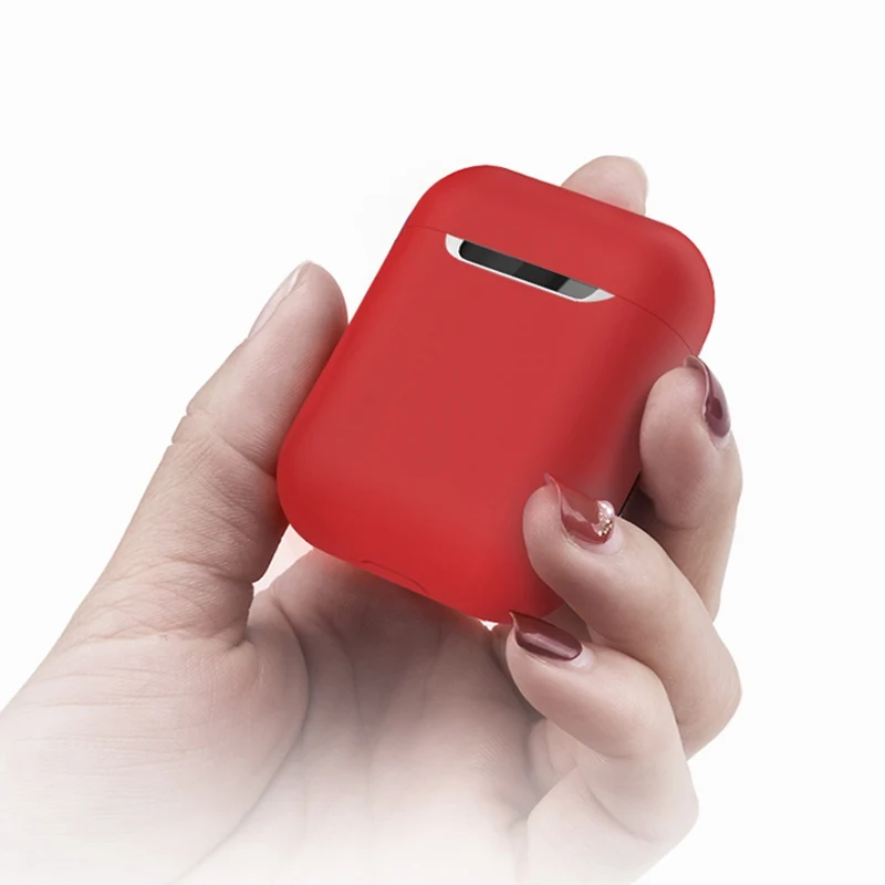 Liquid Silicone Earphone Case For Airpods 1 2 Slim Soft Flexible Washable Protection Earphone Cover For Airpods Bag Dust Plug