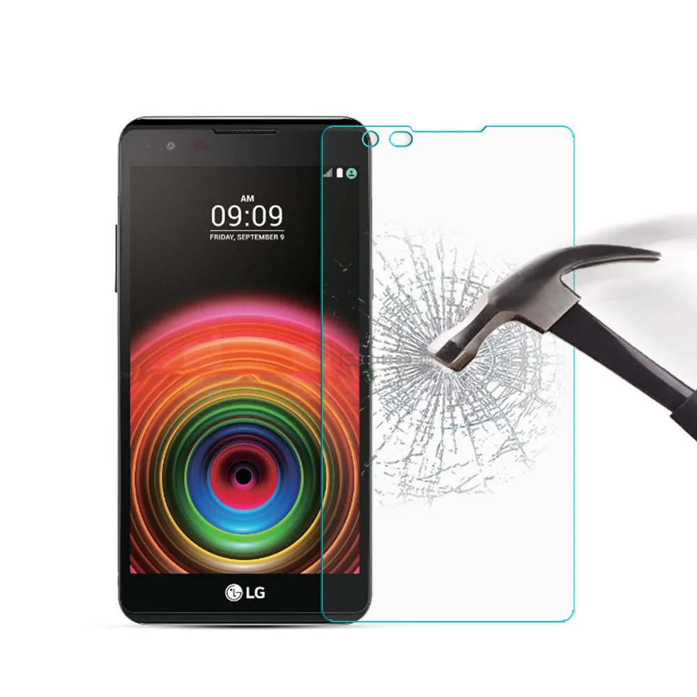 

Tempered Glass For LG X Power Phone Screen Protector Protective Film For LG X Power K210 K220 Phone Glass Film Cover +Clean Kits