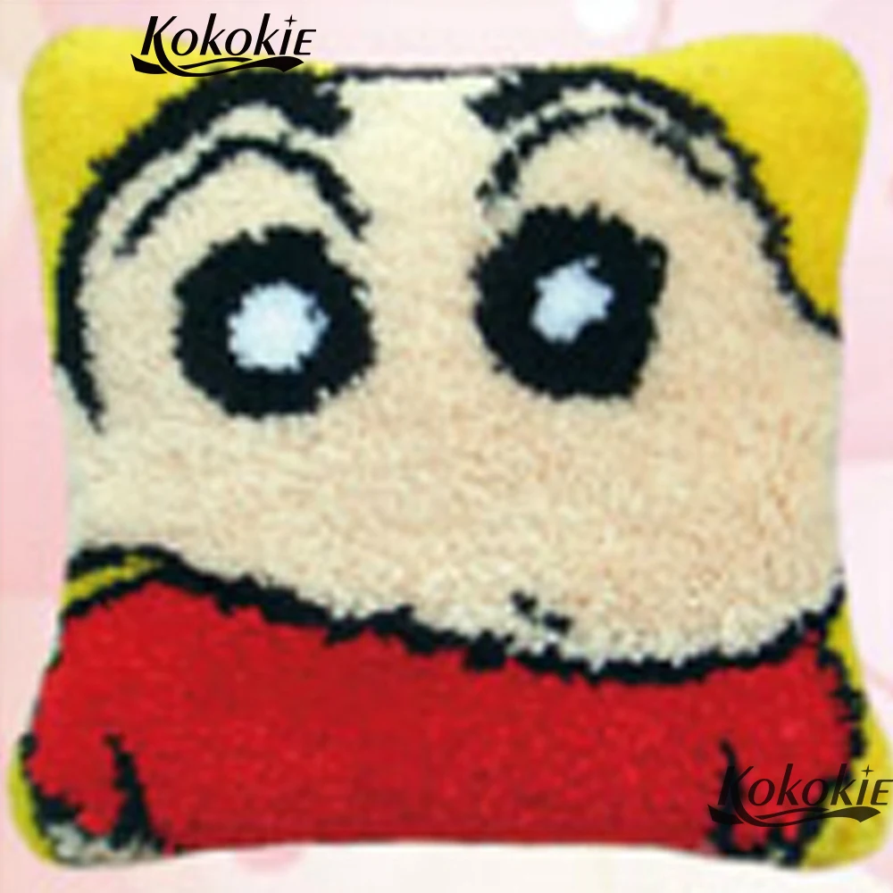 

DIY Needlework cross stitch kits Crocheting Rug Kits latch hook rug canvas pillow 3d carpet Embroidery Unfinished Pillowcase