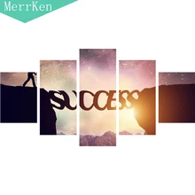 

5 Pieces/set Decorative painting Letters bridge The sitting room decorate Print canvas without frame Modern decorative painting