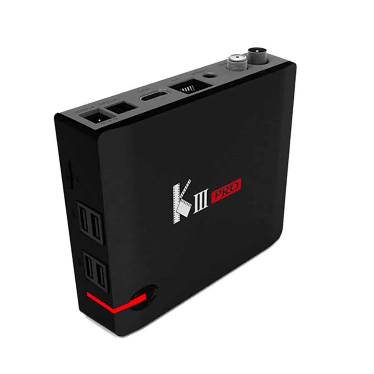 

KIII Pro DVB-T2 DVB-S2 Android 7.1 TV Box Amlogic S912 Octa Core 3GB 16GB Smart TV Box 2.4G/5GHz Wifi Bluetooth 4K Media Player