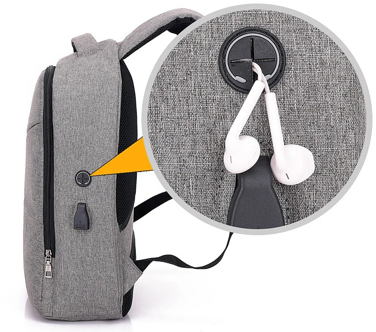 15 15.4 15.6 Inch with USB AUX Interface Nylon Notebook Laptop Backpack Bags Case for Men Women Student 15 15.4 15.6 Inch with USB AUX Interface Nylon Notebook Laptop Backpack Bags Case for Men Women Student