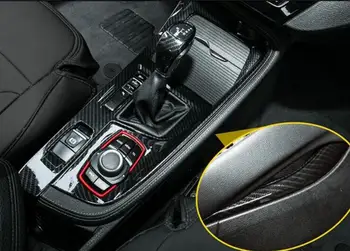 

3PC carbon fiber Gear Shift Panel Sequin Cover Trim Car Accessories For BMW X1 F48 20i 25i 25le for Left Hand Drive 2015-2018