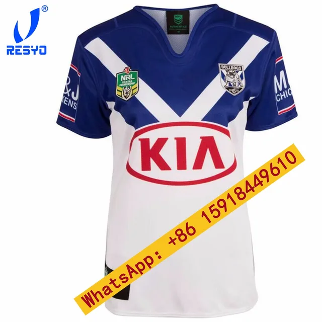 RESYO 2017  NRL BULLDOGS MEN RUBGY JERSEYS/TOP QUALITY  FREE SHIP