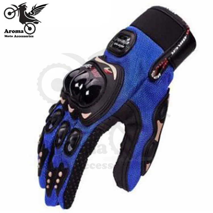 3 цвета moto rbike аксессуары ручная часть moto handglove полный палец moto rcycle перчатки для yamaha honda suzuki Kawasaki перчатки KTM - Цвет: Синий