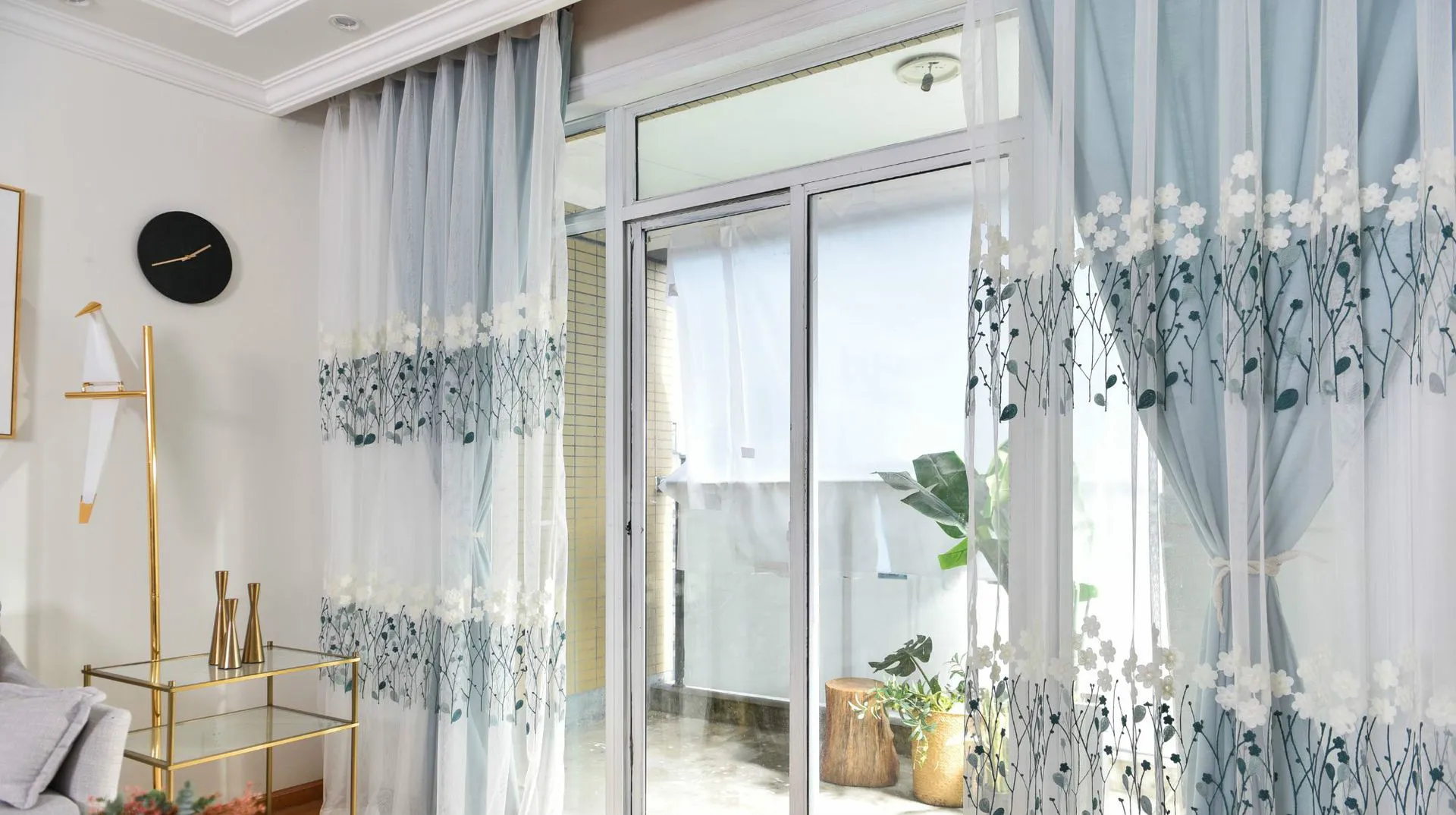 Скандинавские простые современные шторы в пол для спальни, затемненные шторы для гостиной, Тюлевая занавеска