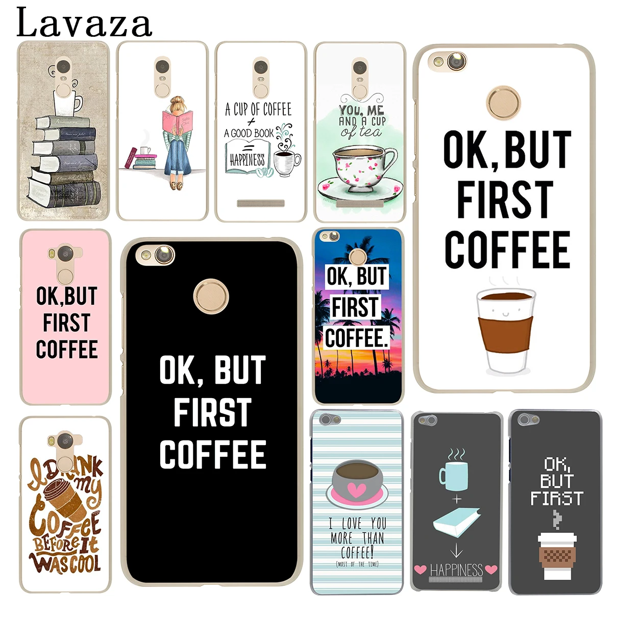 

Lavaza Ok But First Coffee book Postcard Hard Phone Case for Xiaomi Redmi 5 Plus 6A 4A S2 Note 5A Prime 5 6 7 Pro 4 4x Cover