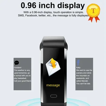 

2018 Big Color Screen weather forecast Smart Band Sport Smart Bracelet Fitness Tracker with Heart Rate blood pressure Monitor