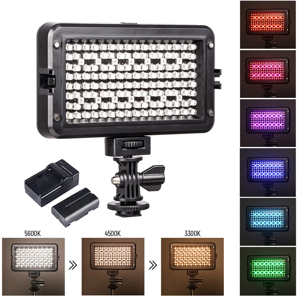 

Viltrox RB10 Colors LED Video Light White + Dimmable RGB Lighting Fill Light + battery+charger for DSLR Camera YouTube live