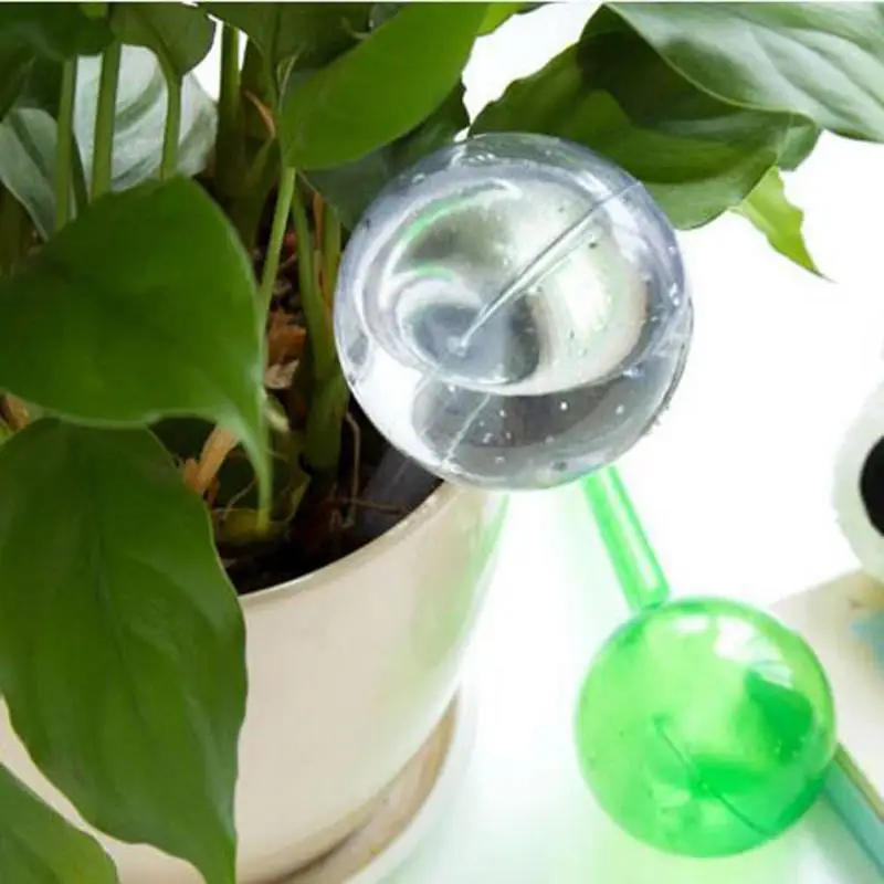 1 шт. ПВХ растение водяное цветы автоматическое устройство орошения мяч тип капельного цвета прозрачный зеленый цвет