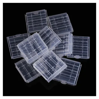 

10x Plastic Case Holder Storage Box Cover for Rechargeable AA AAA Batteries