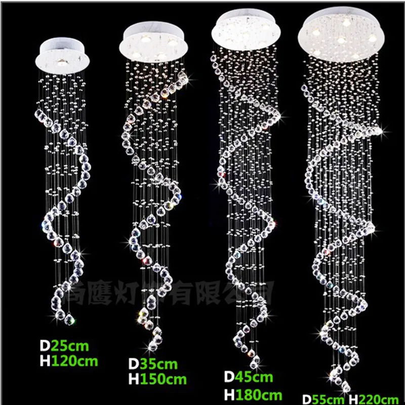 modern crystal chandelier led crystal pendant lamp lustre kitchen
