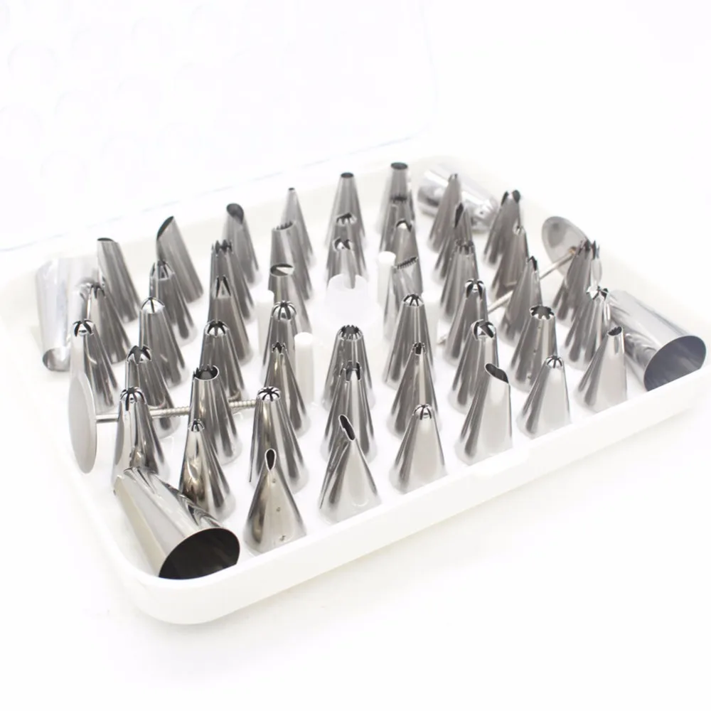 

Set of 52pcs Icing Nozzle Cake Decorating Fondant Craft Tips Set Pastry Tips