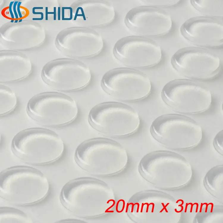 100pcs Silicone Anti-collision Bumpons Circles Transparent Self Adhesive B$FH 100pcs Silicone Anti-collision Bumpons Circles Transparent Self Adhesive B$FH