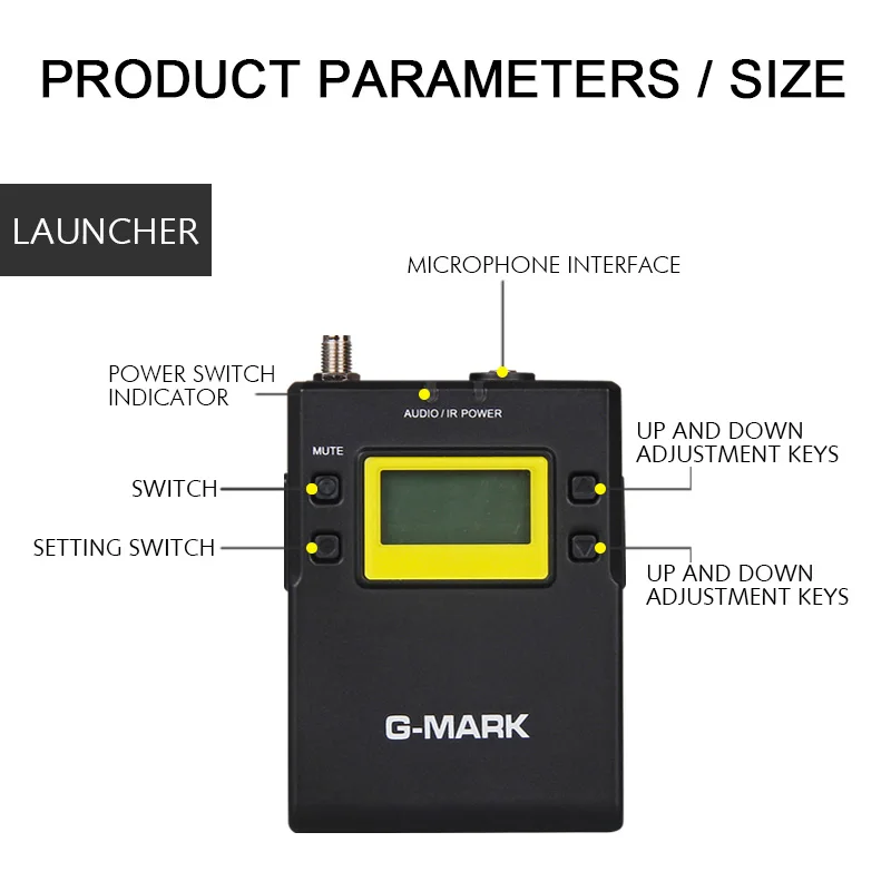 G MARK G3 Профессиональный UHF беспроводной микрофон двойной Lavalier Mic приемник