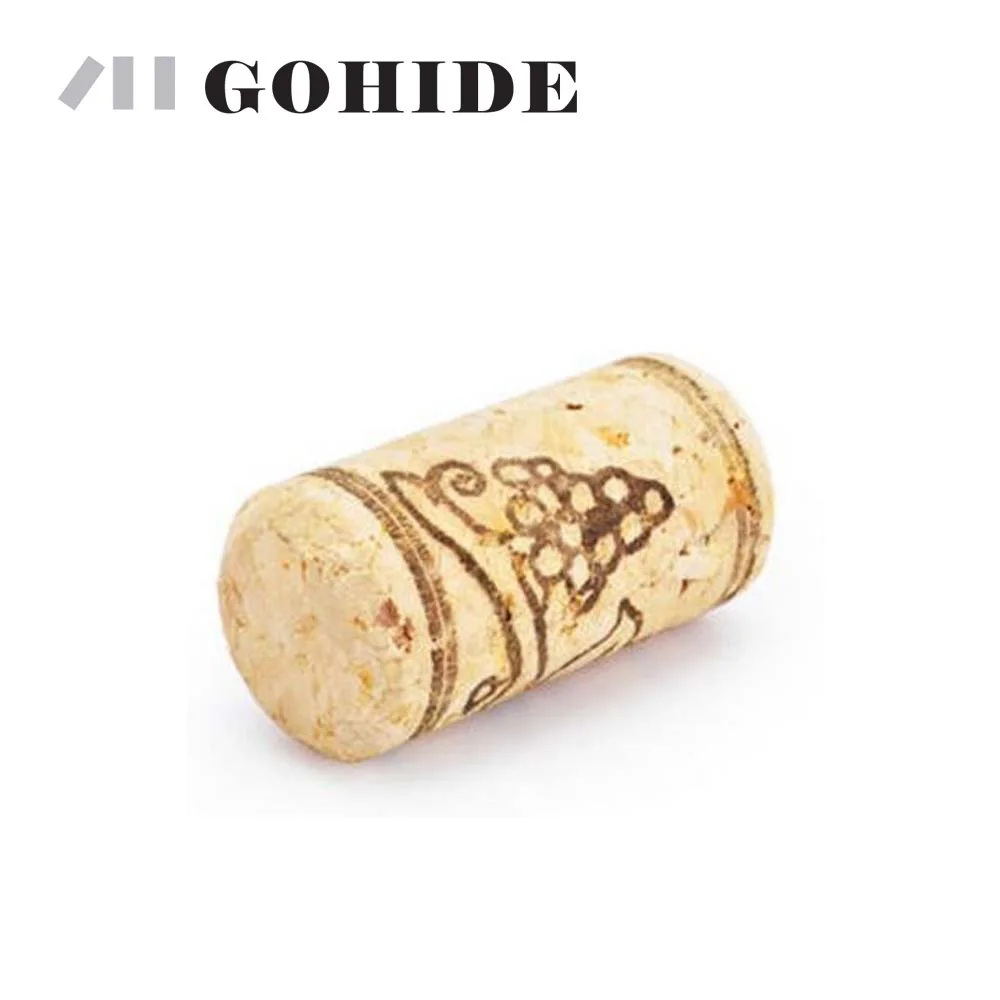 

GUHD 5pcs/pack Natural Wood Cork Wine Stopper Bottle Corks Plug Sealing Caps Unused Straight Wine Bottle Stopper Cork Plug Caps