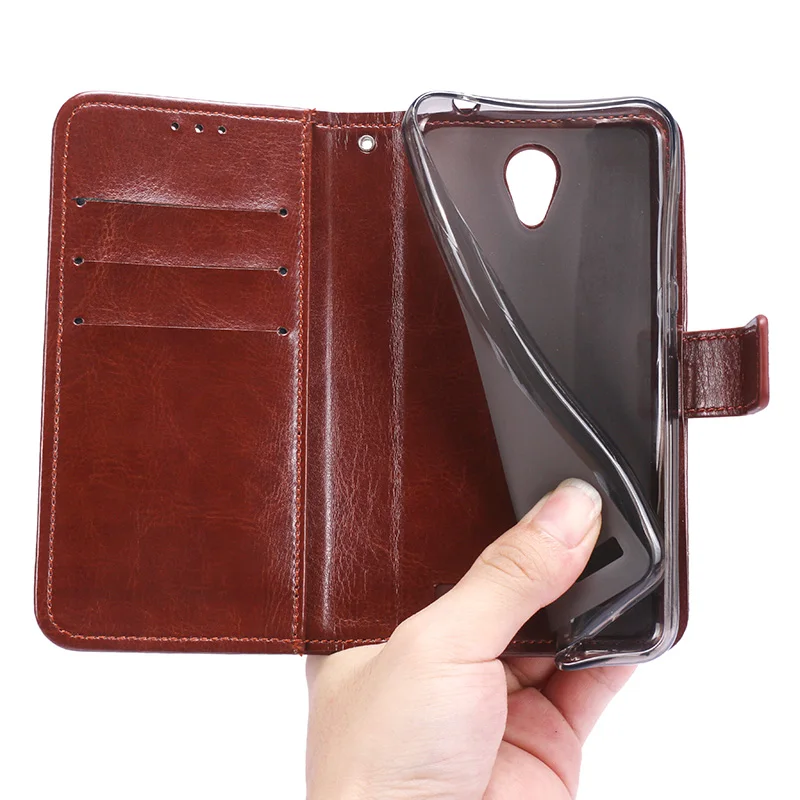 For ZTE Blade A520 Case Business Style Stand Flip Leather Wallet Phone Capa Cover for ZTE Blade A520 Case Cellphone Accessories