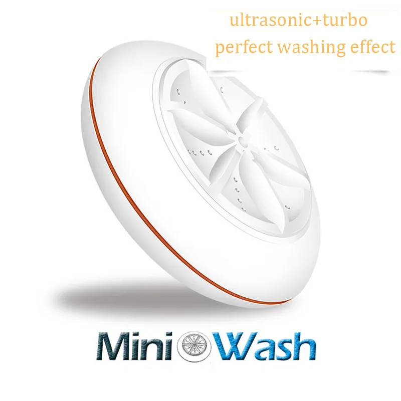 

Powerful Turbine Ultrasonic Mini Clothes Washing Machine Portable Automatic Drum Washer Home Creative New Upgrade Travel Helper