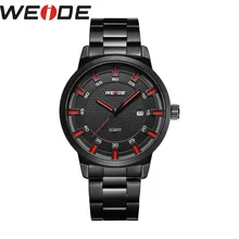 WEIDE stainless steel men's watches luxury brand Clock business automatico men watches Analog waterproof sport Quartz watch weide brand watches men 3atm waterproof analog digital quartz sports lcd high quality leather strap luxury watch stainless steel