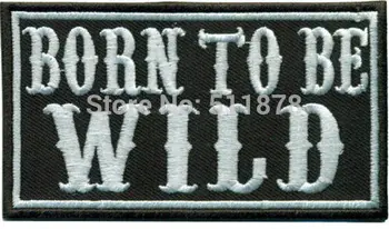 

3.54" Born to be wild Vintage Biker Vest Patch Music Band EMBROIDERED IRON On Patch APPLIQUE Rock Punk Badge
