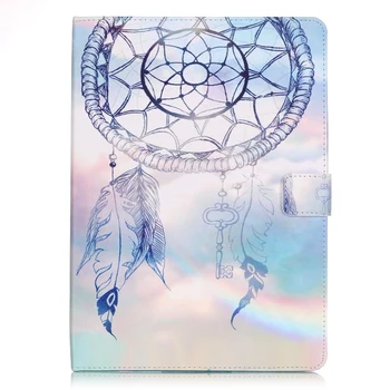 

Campanula and Feathers Pattern PU and PC Material Support Protective Cover Case for iPad Mini 1 2 3